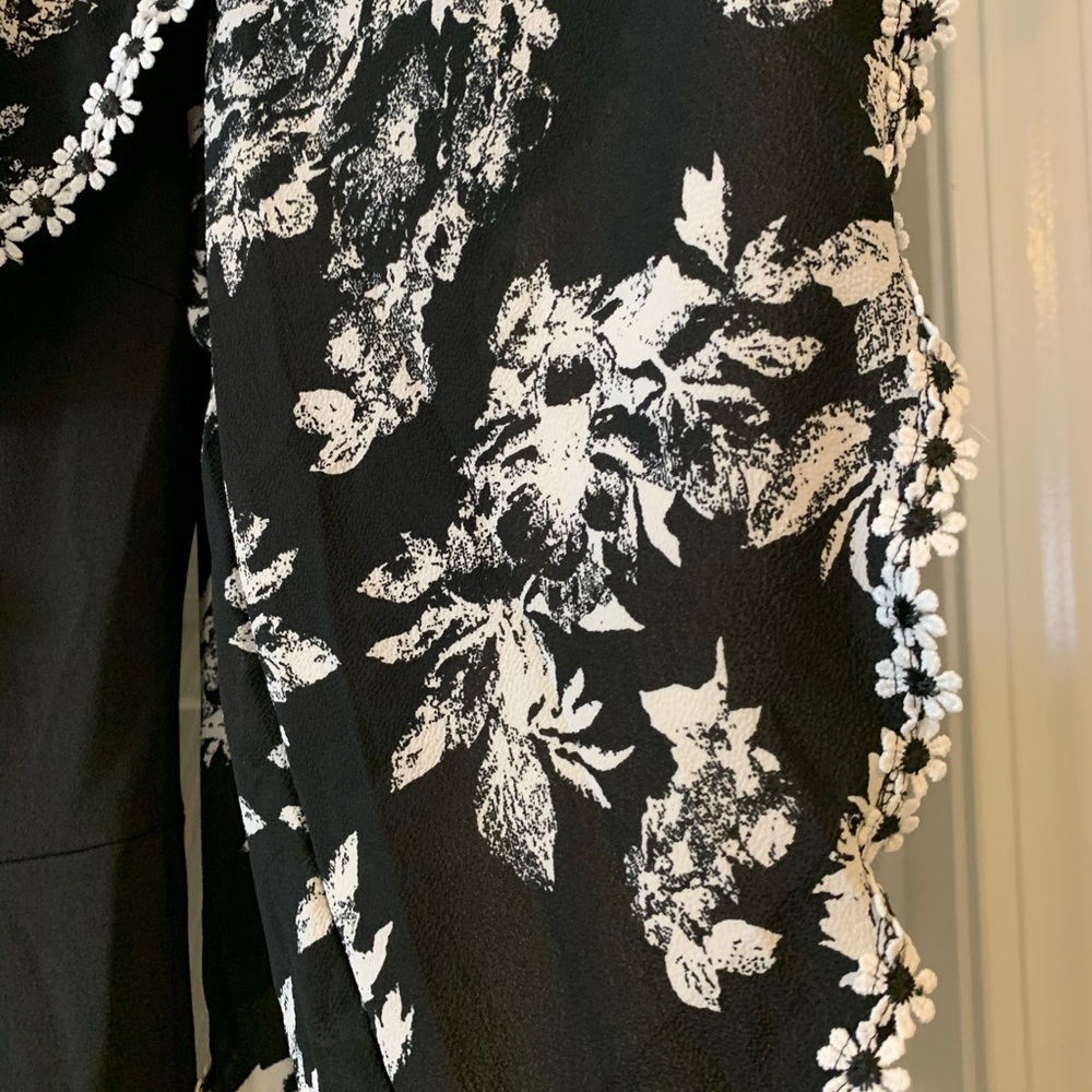 ❤️LAST S NEW Black White Ruffle Jumpsuit - Picture 7 of 8